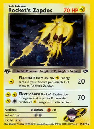Carta Rocket's Zapdos