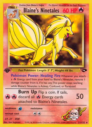 Carta Blaine's Ninetales