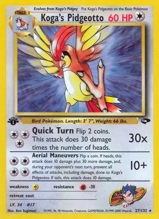 Carta Koga's Pidgeotto