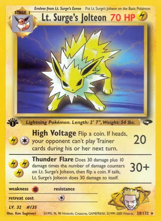 Carta Lt. Surge's Jolteon