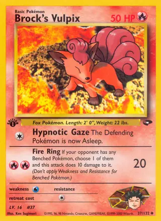 Carta Brock's Vulpix