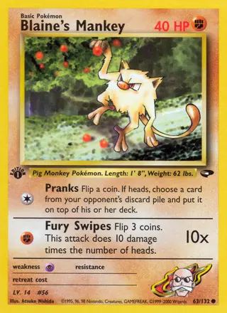 Carta Blaine's Mankey