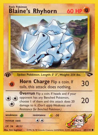 Carta Blaine's Rhyhorn