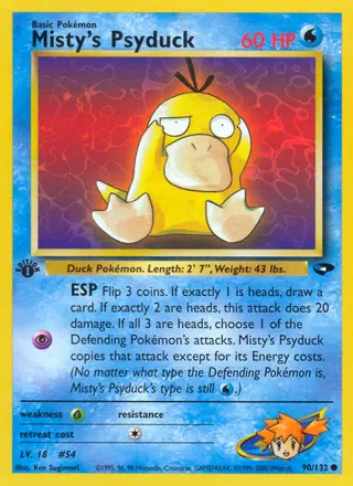 Carta Misty's Psyduck