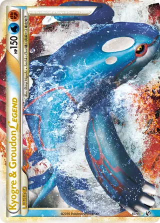 Carta Kyogre & Groudon LEGEND