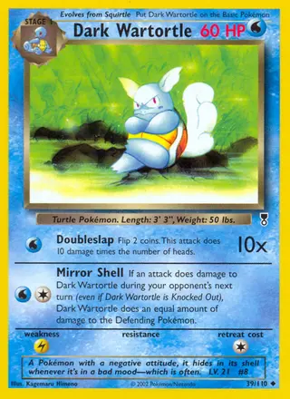 Carta Dark Wartortle