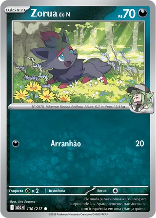Carta Zorua do N