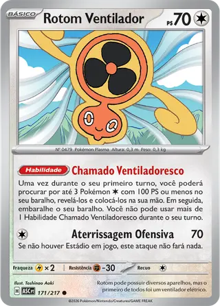 Carta Rotom Ventilador