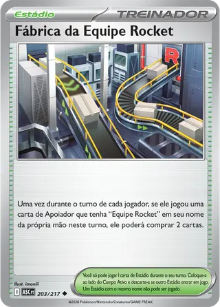 Carta Fábrica da Equipe Rocket