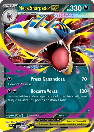 Carta Mega Sharpedo ex