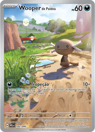 Carta Wooper de Paldea