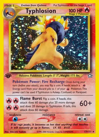 Carta Typhlosion