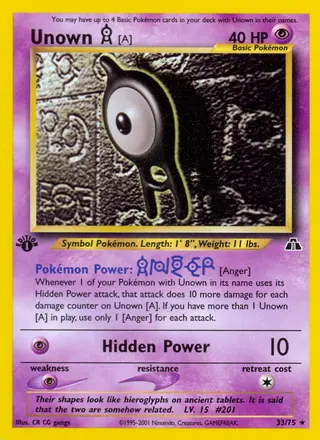 Carta Unown [A]