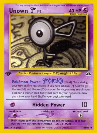 Carta Unown [F]