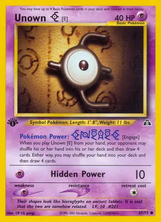 Carta Unown [E]