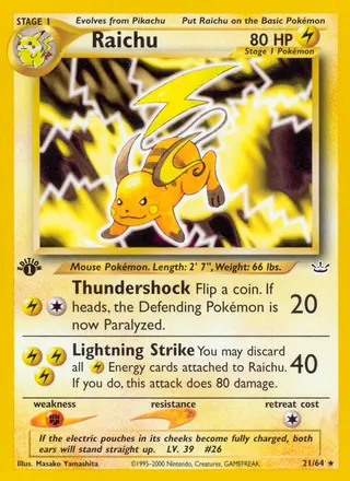 Carta Raichu