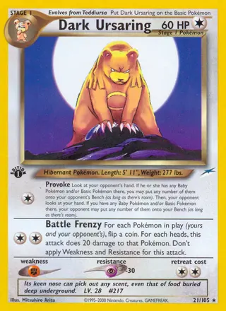 Carta Dark Ursaring