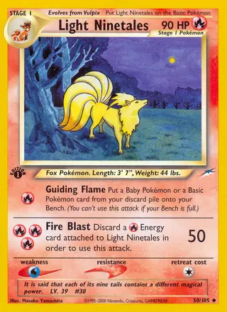 Carta Light Ninetales