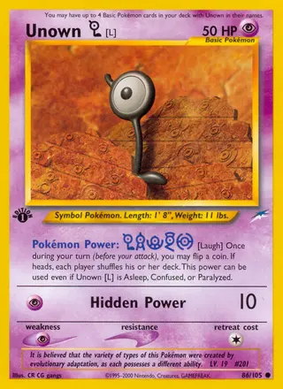 Carta Unown [L]