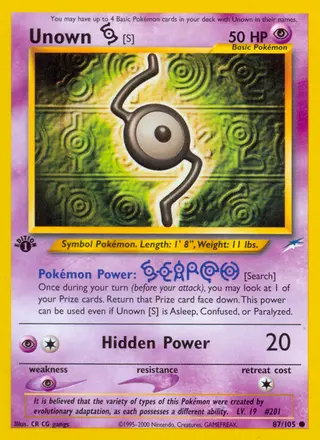 Carta Unown [S]
