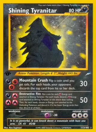 Carta Shining Tyranitar