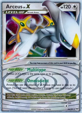 Carta Arceus LV. X