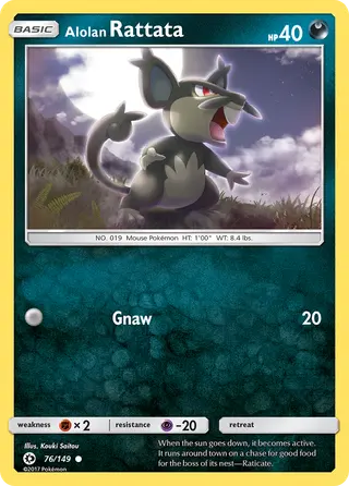 Carta Rattata de Alola