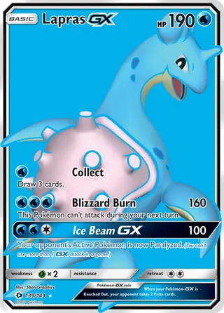 Carta Lapras GX