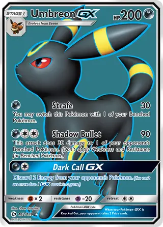 Carta Umbreon GX