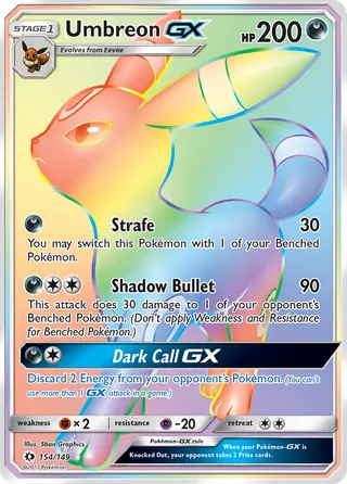 Carta Umbreon GX