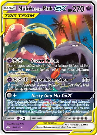 Carta Muk e Muk de Alola GX