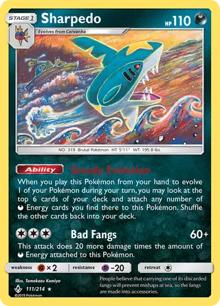Carta Sharpedo