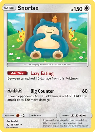 Carta Snorlax