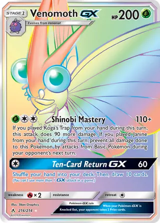 Carta Venomoth GX
