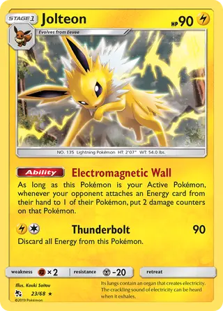 Carta Jolteon