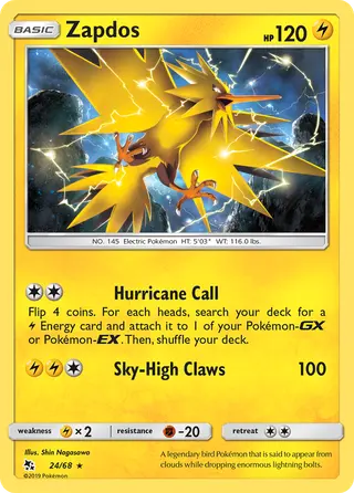 Carta Zapdos