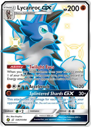 Carta Lycanroc-GX