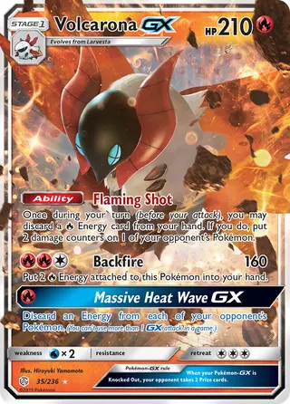 Carta Volcarona GX