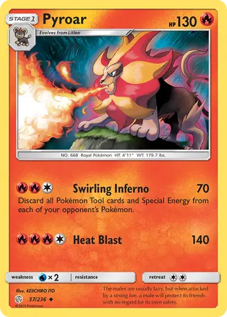 Carta Pyroar