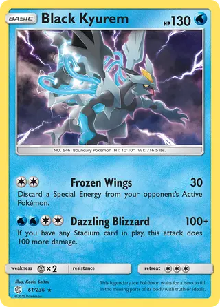 Carta Kyurem Preto