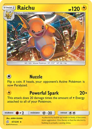 Carta Raichu