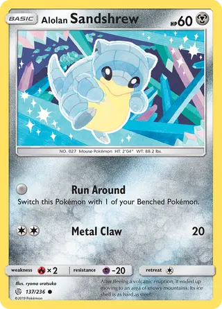Carta Sandshrew de Alola