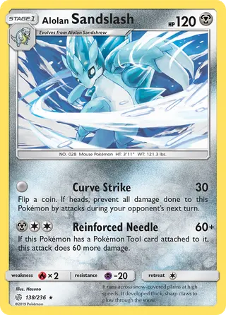 Carta Sandslash de Alola