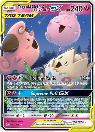 Carta Togepi, Cleffa e Igglybuff GX