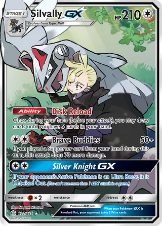 Carta Silvally GX
