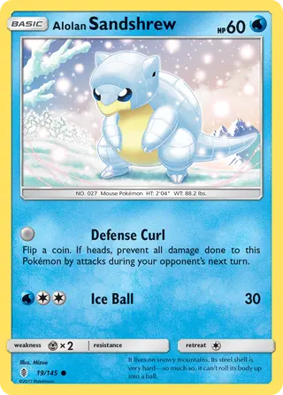 Carta Sandshrew de Alola