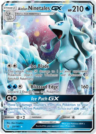 Carta Ninetales de Alola GX