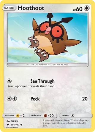 Carta Hoothoot