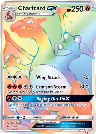 Carta Charizard GX