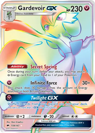 Carta Gardevoir GX
